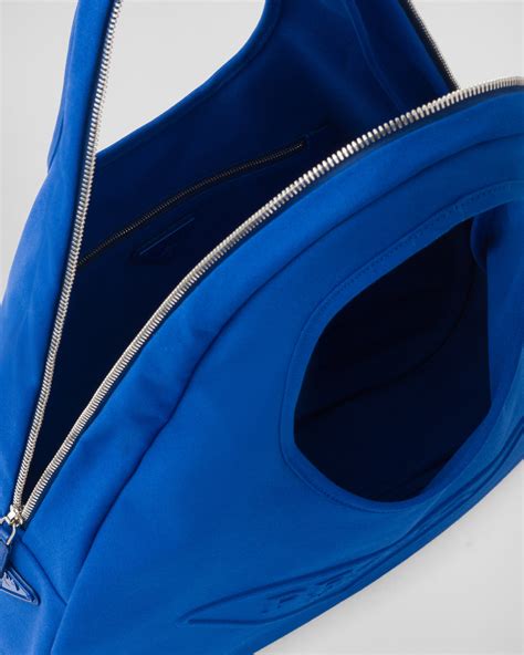 Cobalt Blue Canvas hobo bag 